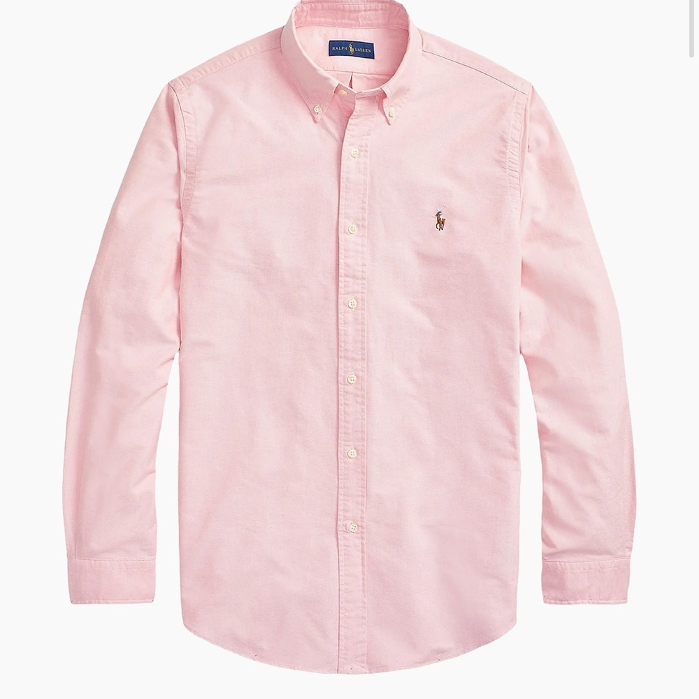 Ralph Lauren Pink Yarmouth Cotton Button Down